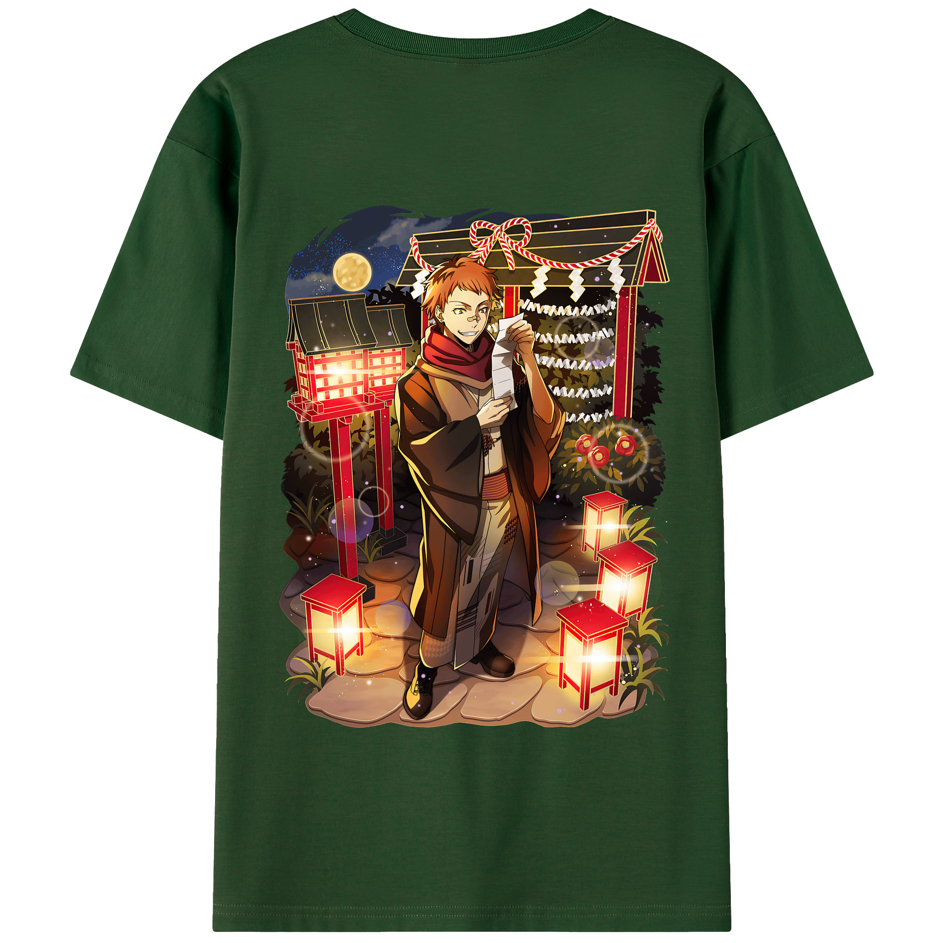 （画像用） 文豪ストレイドッグス Bungo Stray Dogs 綿100％半袖Tシャツ（背面プリント）